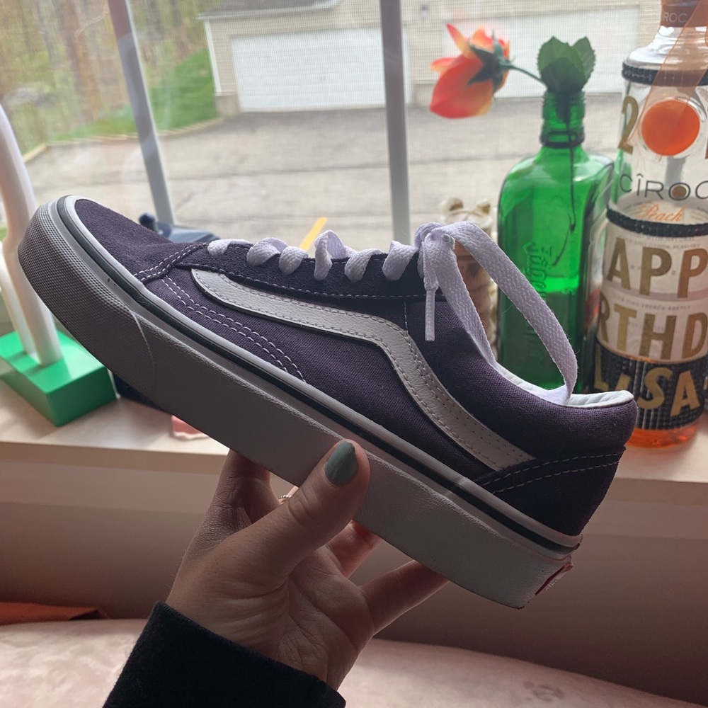 dark purple vans